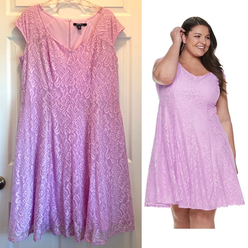 Suite 7 Lace Fit & Flare Dress